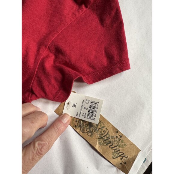 L.O.L. Vintage Red T-Shirt XXL 100% Cotton Made In Thailand With Tags - Picture 4 of 16